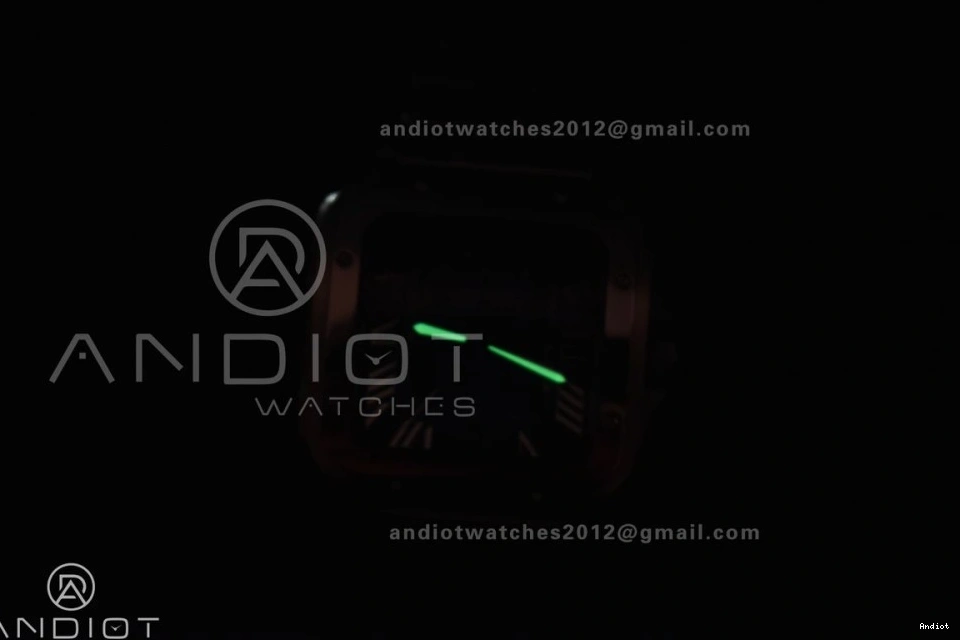 Santos Best BVF Black Dial de on 40mm MIYOTA Cartier Edition Leather 9015 PVD Strap Black 1:1 0110